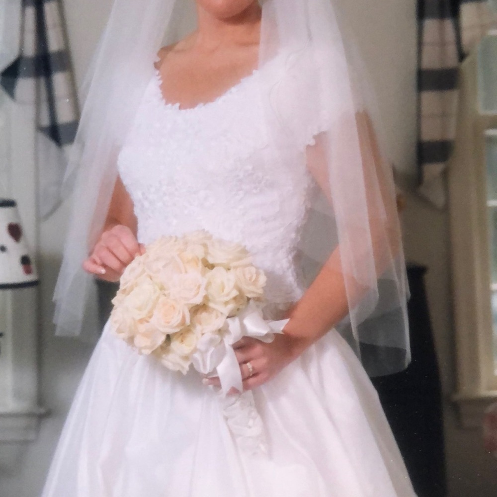 House of Bianchi Shantung wedding gown